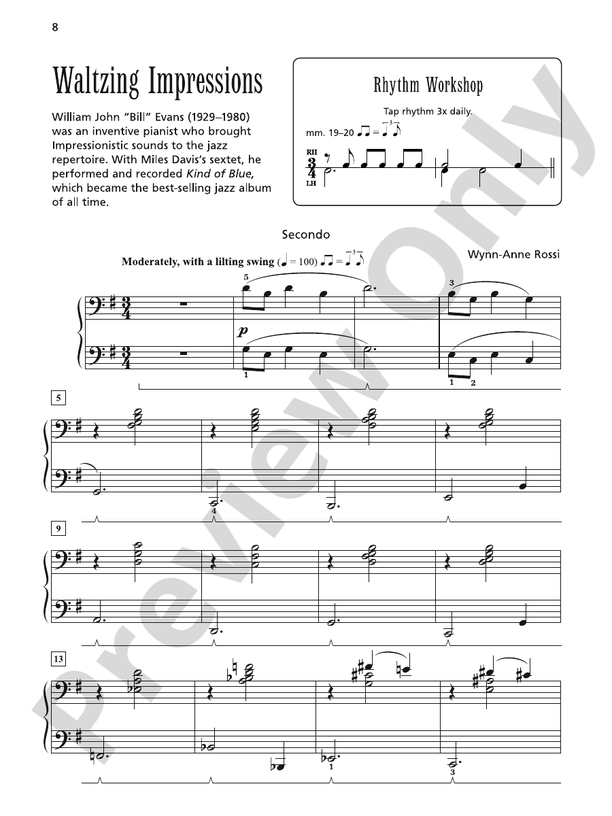 Waltzing Impressions - 1 Piano, 4 Hands (Digital Download)