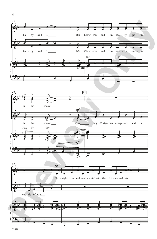 Gettin' in the Mood (for Christmas) – SSA Choral Octavo (Digital Download)