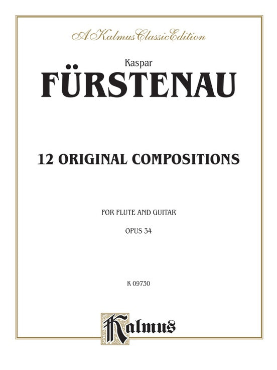 Furstenau: Twelve Original Compositions, Op. 34 - Guitar (Digital Download)