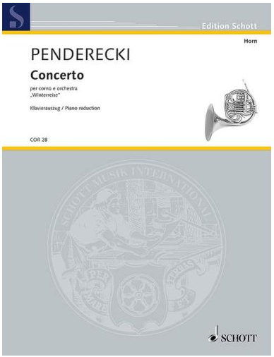 Penderecki - Concerto - French Horn/Piano Accompaniment Schott COR28