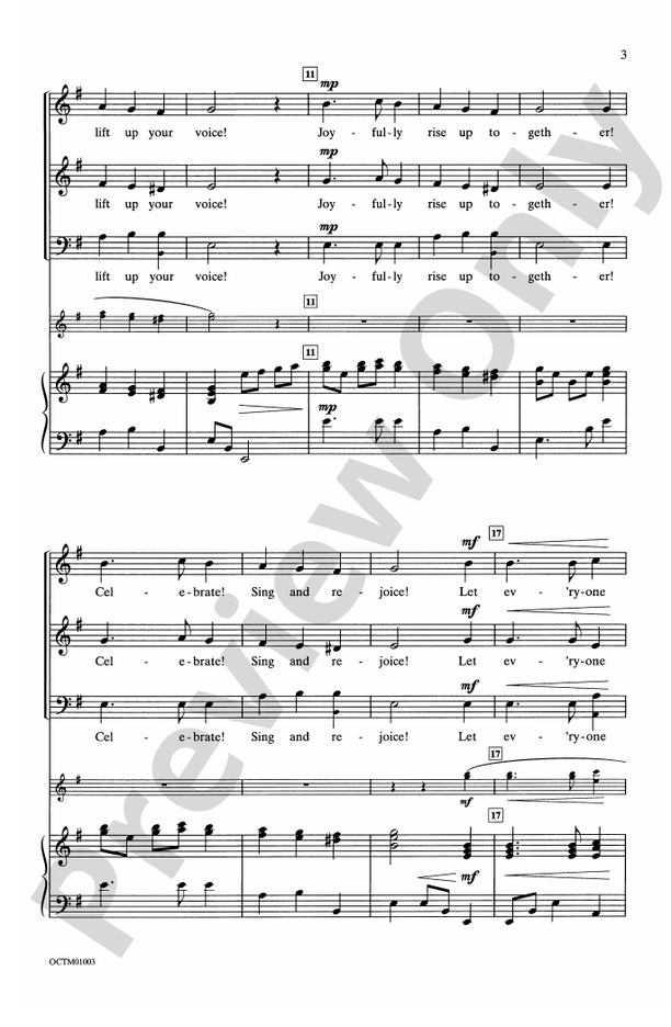 Joyfully Sing Out Forever! – Choral 3 Part Mixed/SAB, accompanied Choral Octavo (Digital Download)