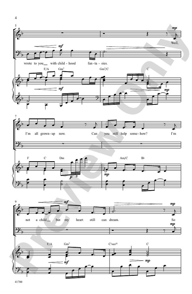 Grown-Up Christmas List - Arr. Mark Hayes – SATB Choral Octavo (Digital Download)