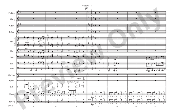 Sing Sang Sung – Marching Band Conductor Score & Parts (Digital Download)