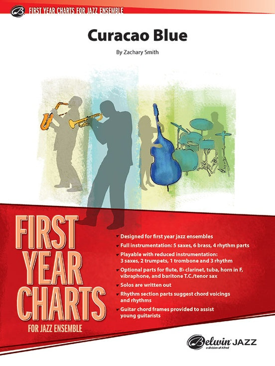 Curacao Blue – Jazz Ensemble Conductor Score & Parts (Digital Download)