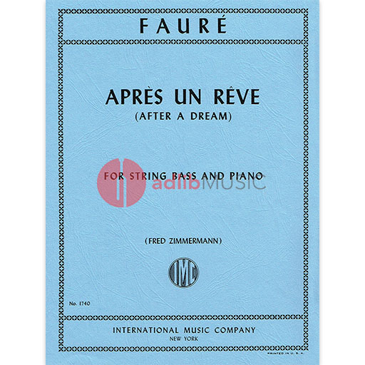 Apres Un Reve Double Bass/Piano