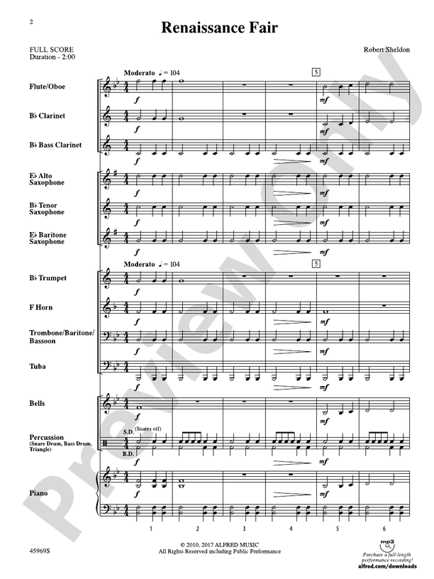 Renaissance Fair - Concert Band Conductor Score & Parts (Digital Download)
