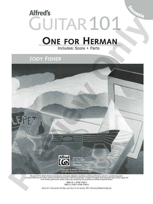 Alfred's Guitar 101, Ensemble: One for Herman - Guitar Ensemble (Digital Download)