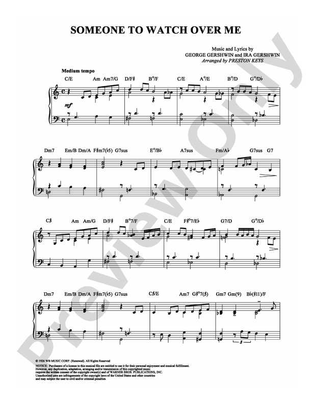 Someone To Watch Over Me - DSM-PS-0008660 - Piano (Digital Download)