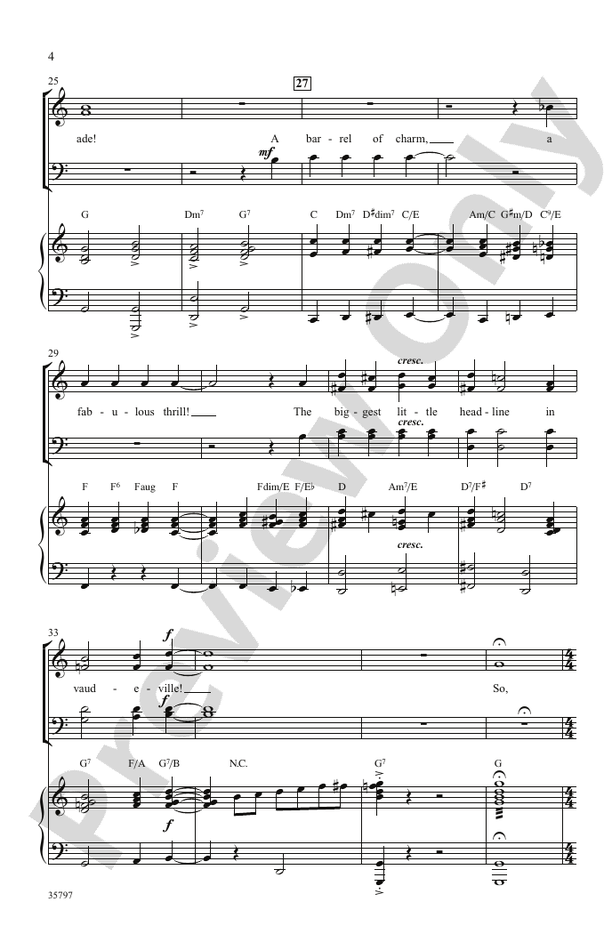 Let Me Entertain You (from Gypsy) – SATB Choral Octavo (Digital Download)