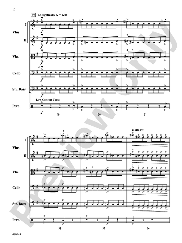 V - String Orchestra Conductor Score & Parts (Digital Download)