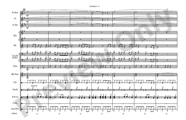 Already Gone (Arr. Brian Scott) – Marching Band Conductor Score & Parts (Digital Download)