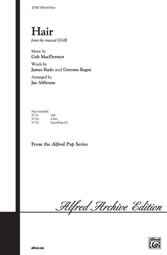 Hair (from Hair) – SATB Choral Octavo (Digital Download)