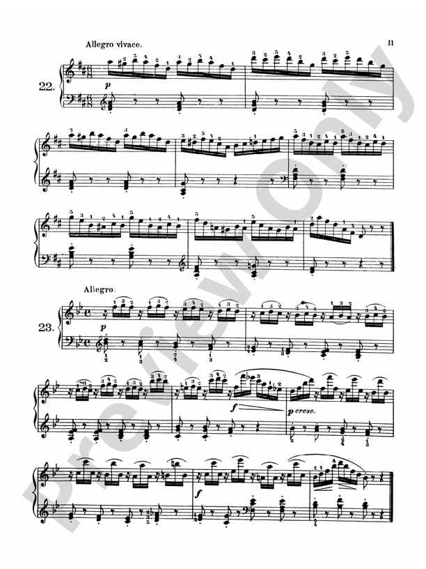 Czerny - 160 Eight-Measure Exercises, 821 - Piano Solo (Digital Download)