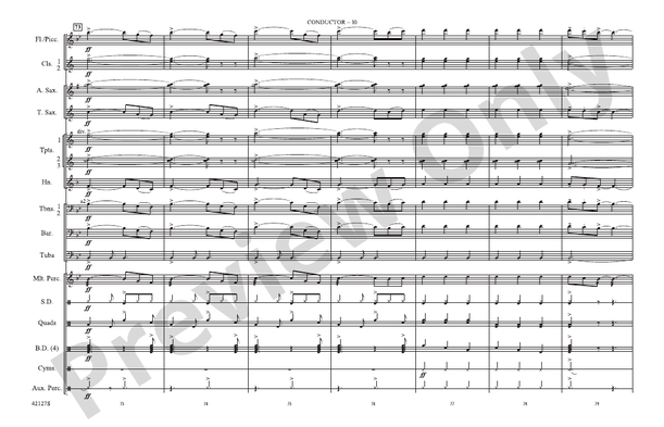 Carry On – Marching Band Conductor Score & Parts (Digital Download)