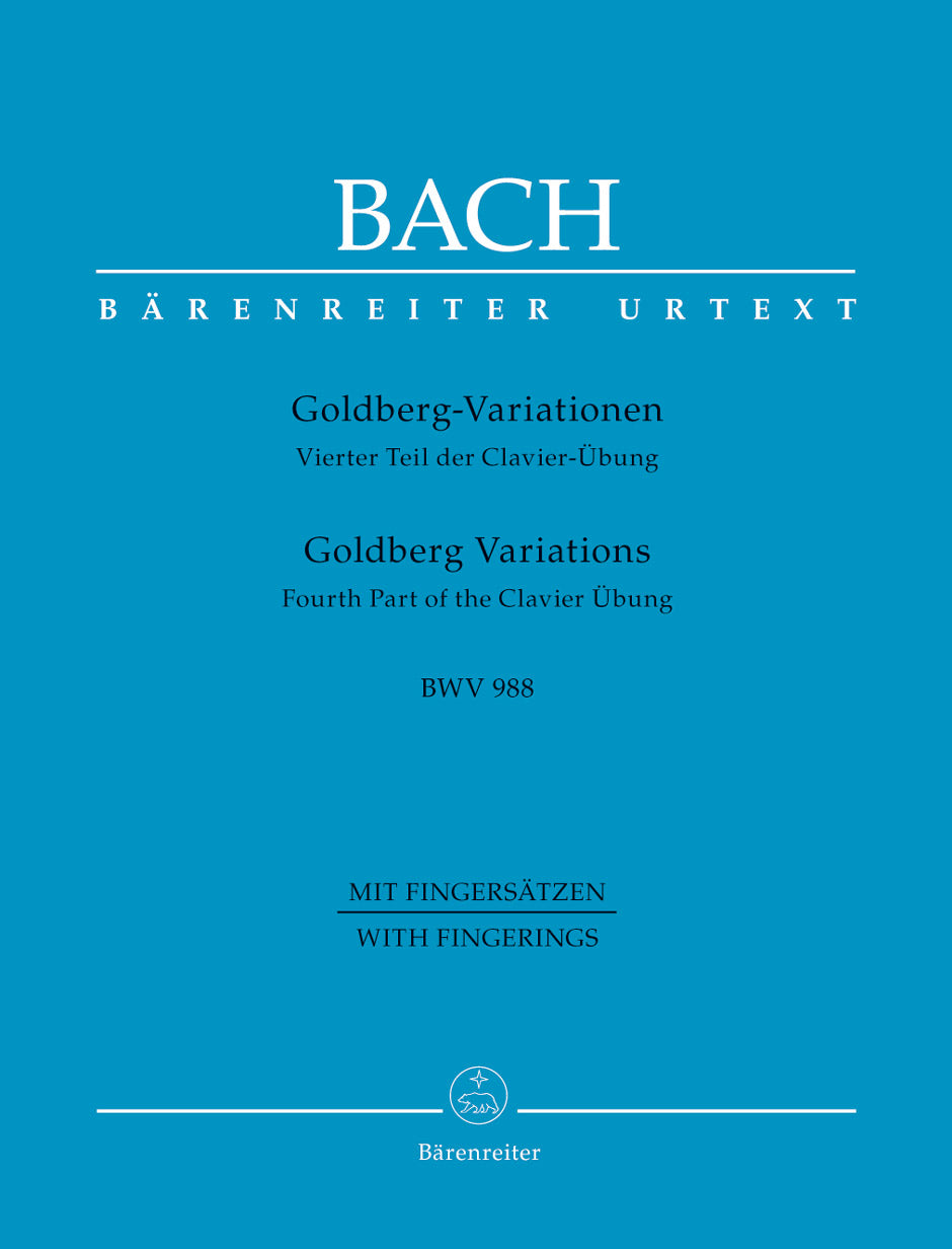 Goldberg Variations BWV 988 for Piano - Bach Johann Sebastian Barenreiter BA10848