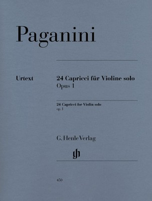 24 Caprices Op. 1 - for Violin Solo - Nicolo Paganini - Violin G. Henle Verlag