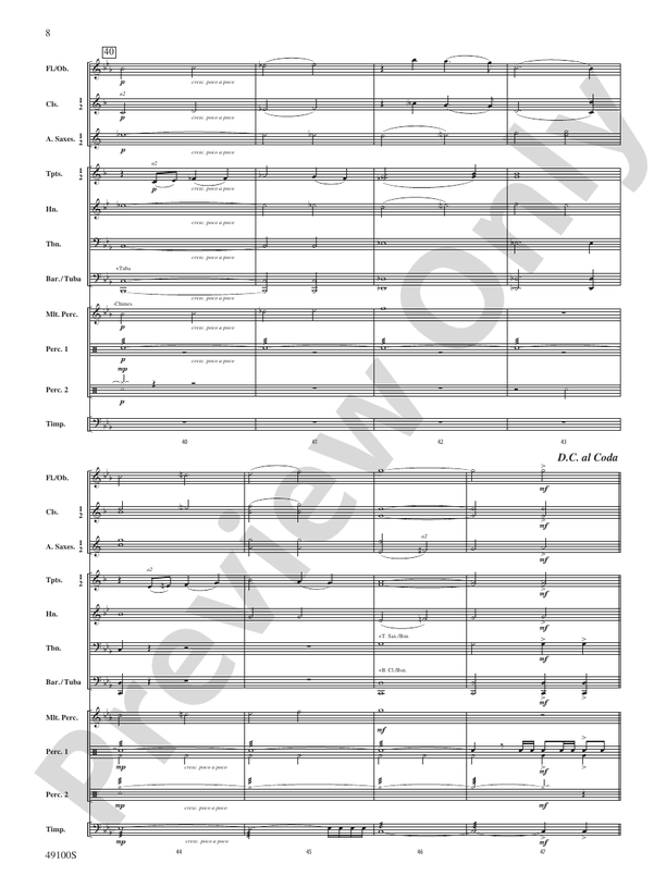 Stand Tall, Stand Strong - Concert Band Conductor Score & Parts (Digital Download)