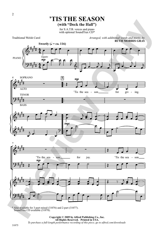 Tis the Season - SATB Choral Octavo (Digital Download)