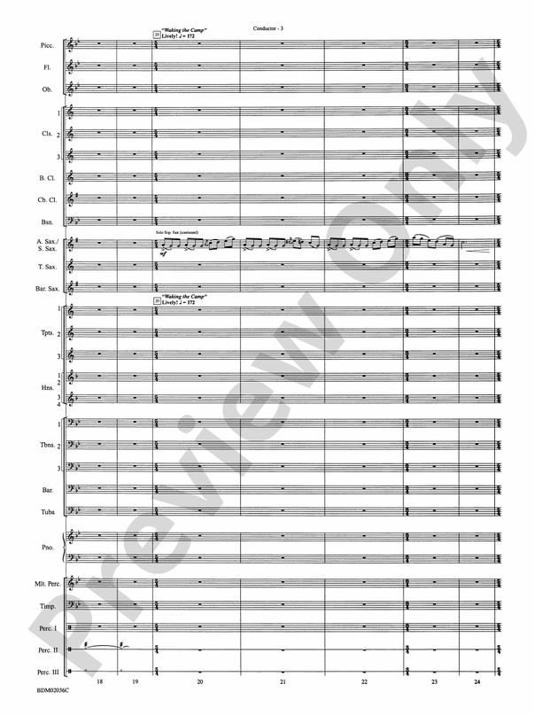Northwoods: Of Might and Mettle - Concert Band Conductor Score & Parts (Digital Download)