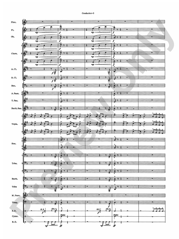 Variants - Concert Band Conductor Score & Parts (Digital Download)