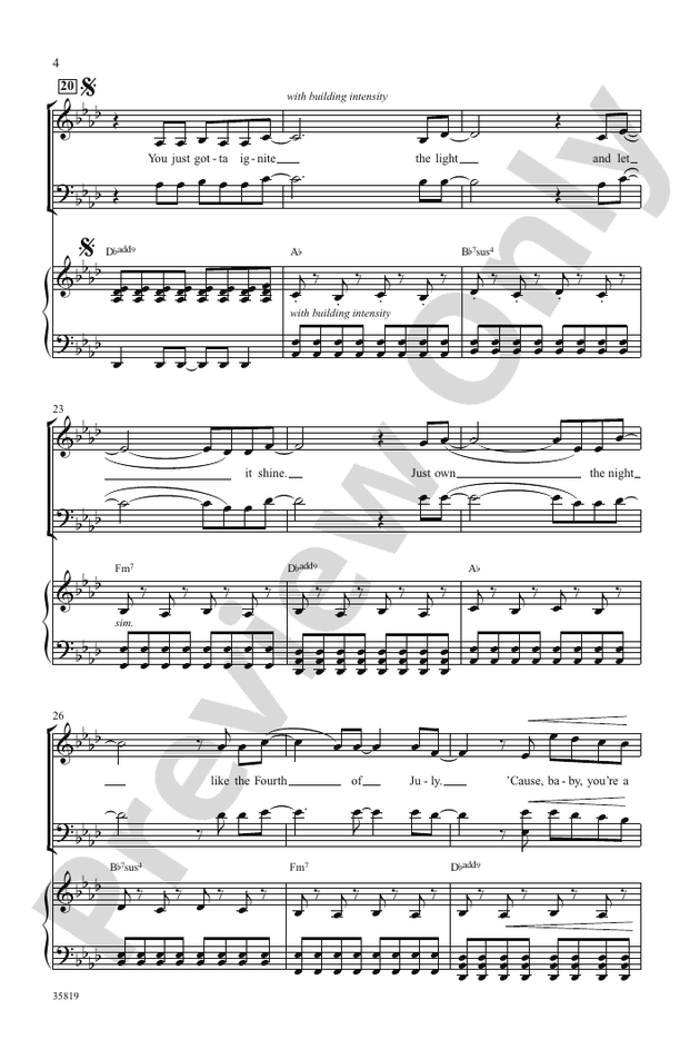 Firework – SATB Choral Octavo (Digital Download)