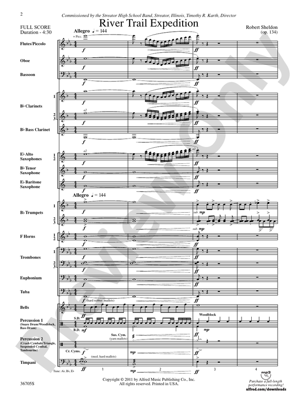 River Trail Expedition - Concert Band Conductor Score & Parts (Digital Download)