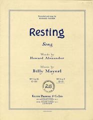 Resting - Vocal/Piano (Digital Download)