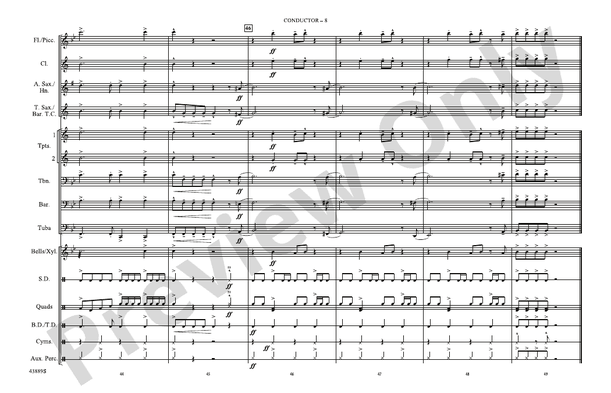 Monster Mash – Marching Band Conductor Score & Parts (Digital Download)