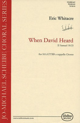 When David Heard - Eric Whitacre - SATB divisi Walton Music Octavo