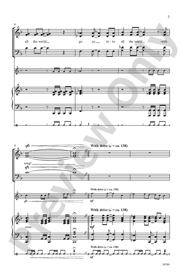 Go Ye Into All the World – 3-Part Mixed Choral Octavo (Digital Download)