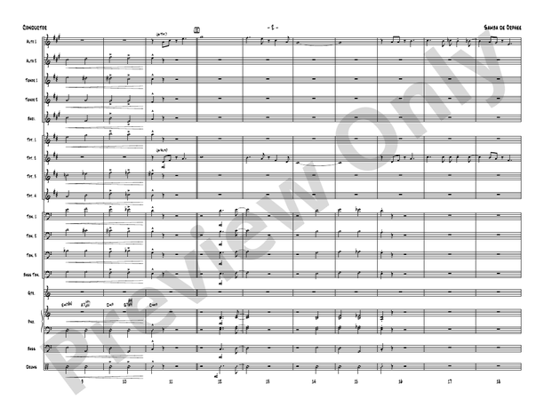 Samba de Orphee – Jazz Ensemble Conductor Score & Parts (Digital Download)