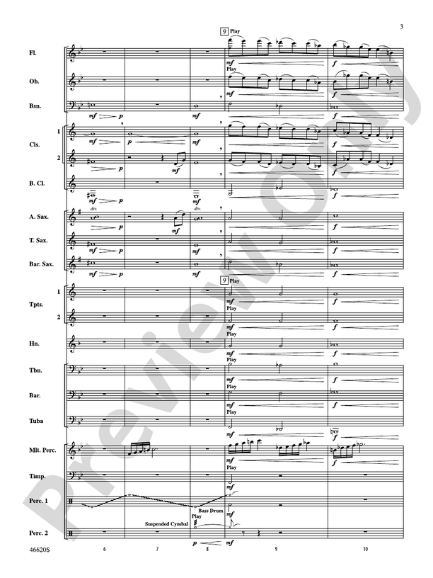 Autumn Rains - Concert Band Conductor Score & Parts (Digital Download)