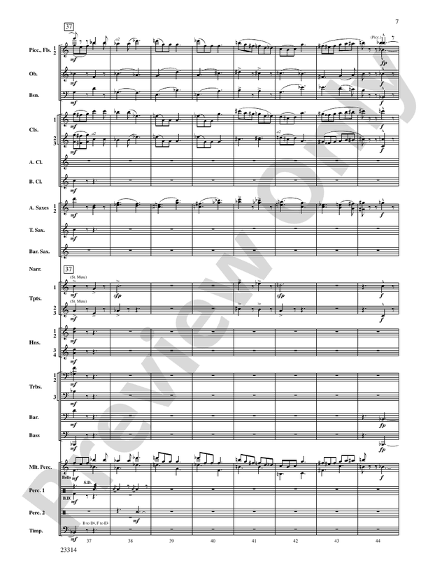 Aesop's Fables - Concert Band Conductor Score & Parts (Digital Download)