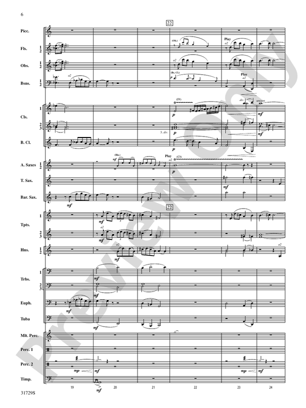 Beyond the Horizon - Concert Band Conductor Score & Parts (Digital Download)