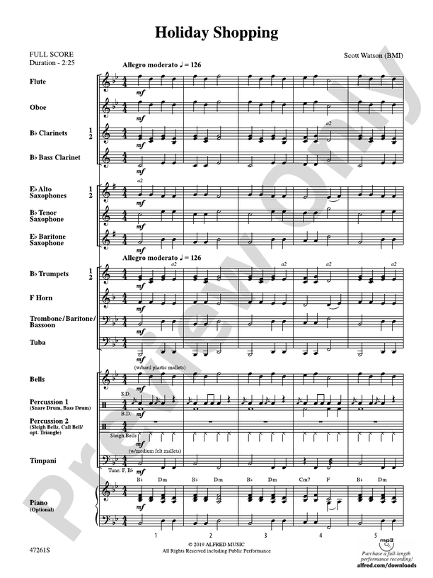 Holiday Sing-Along - Concert Band Conductor Score & Parts (Digital Download)