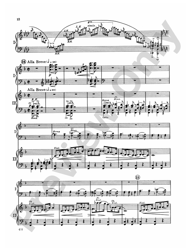 Concerto in F - 2 Pianos, 4 Hands (Digital Download)
