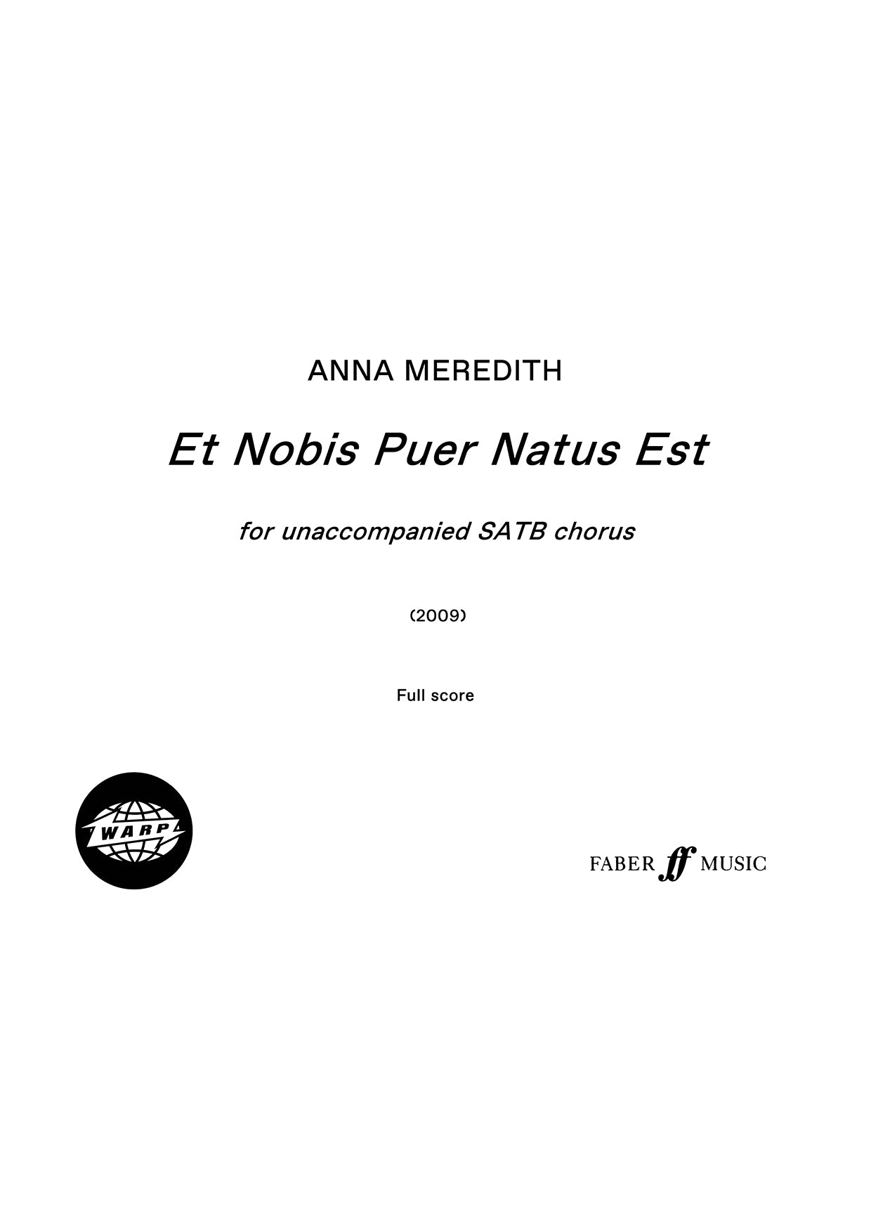Et Nobis Puer Natus Est - SATB Chorus (Digital Download)