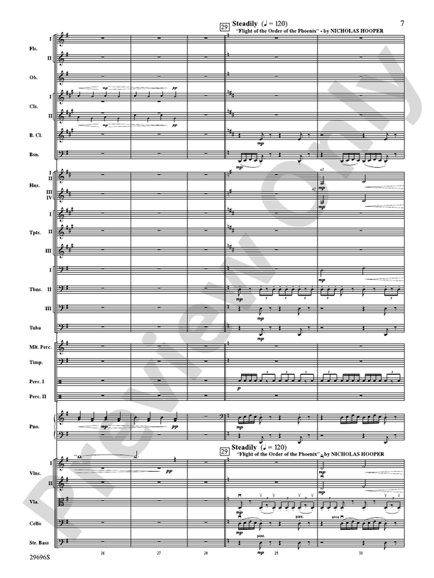 Harry Potter and the Order of the Phoenix, Concert Suite from – Full Orchestra Conductor Score & Parts (Digital Download)