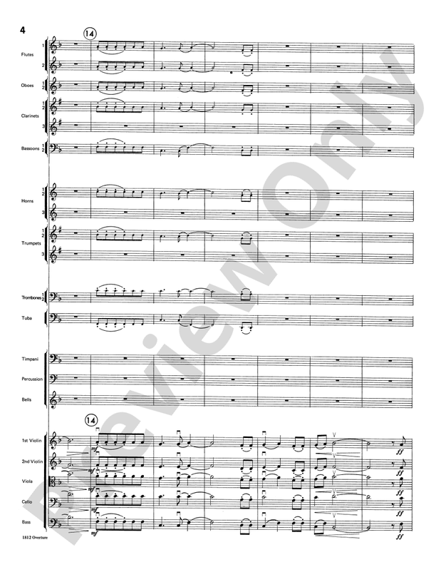 Overture 1812 – Full Orchestra Conductor Score & Parts (Digital Download)