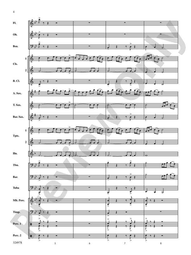 Broken Bow - Concert Band Conductor Score & Parts (Digital Download)