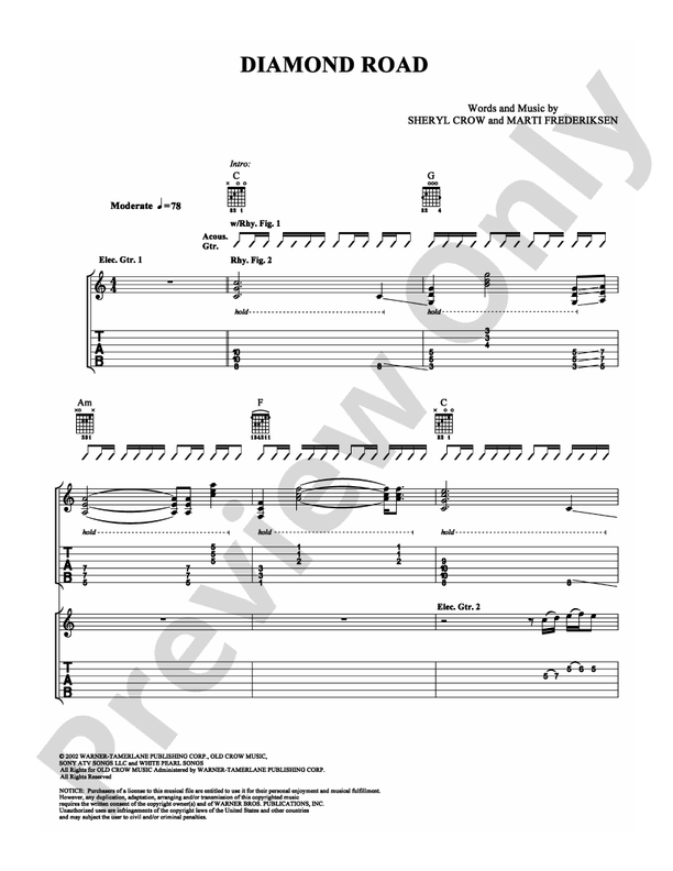 Diamond Road - Guitar TAB (Digital Download)