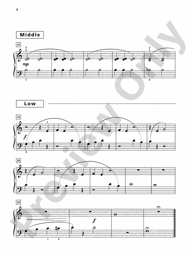 Grand Trios for Piano, Book 2: 4 Elementary Pieces for One Piano, Six Hands  (Digital Download)