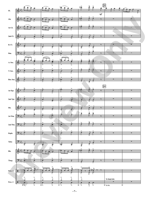 Festival of Carols in 6/8 Time - Concert Band Conductor Score & Parts (Digital Download)