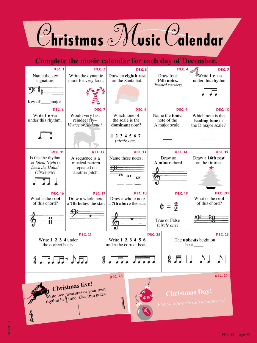 Piano Adventures Christmas Book -  Level 4