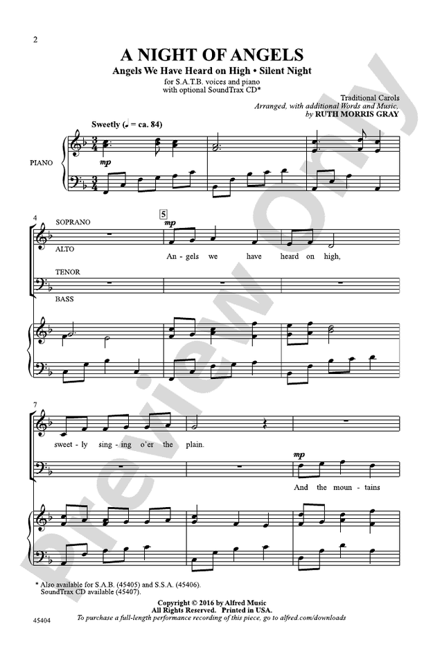 A Night of Angels - SATB Choral Octavo (Digital Download)