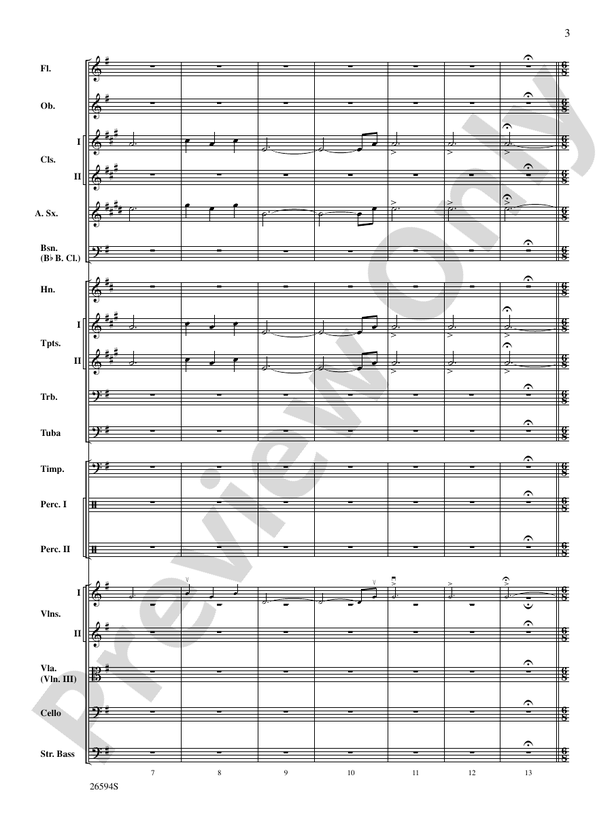 Themes from Capriccio Italien – Full Orchestra Conductor Score & Parts (Digital Download)