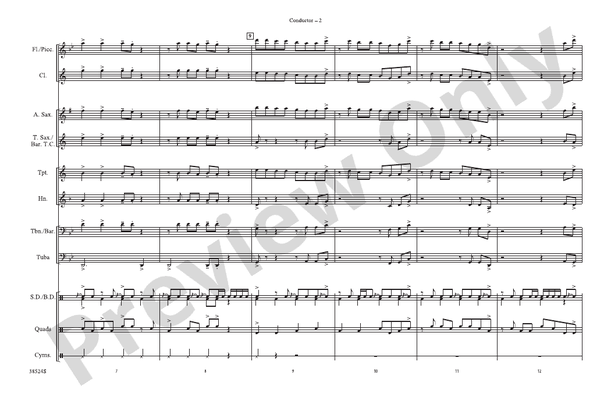 Grenade – Marching Band Conductor Score & Parts (Digital Download)