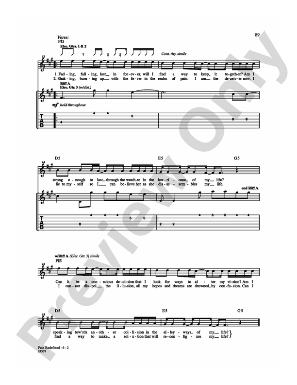 Pain Redefined - Guitar TAB (Digital Download)