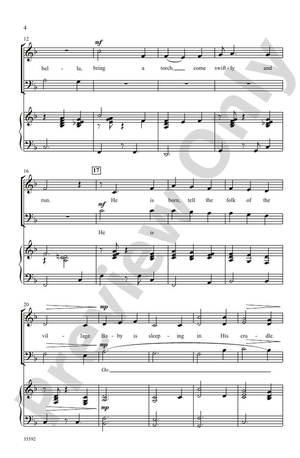 Jeannette, I3 Part Mixedella – 3 Part Mixed Choral Octavo (Digital Download)