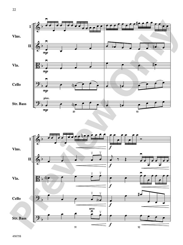 Swamp Thang - String Orchestra Conductor Score & Parts (Digital Download)